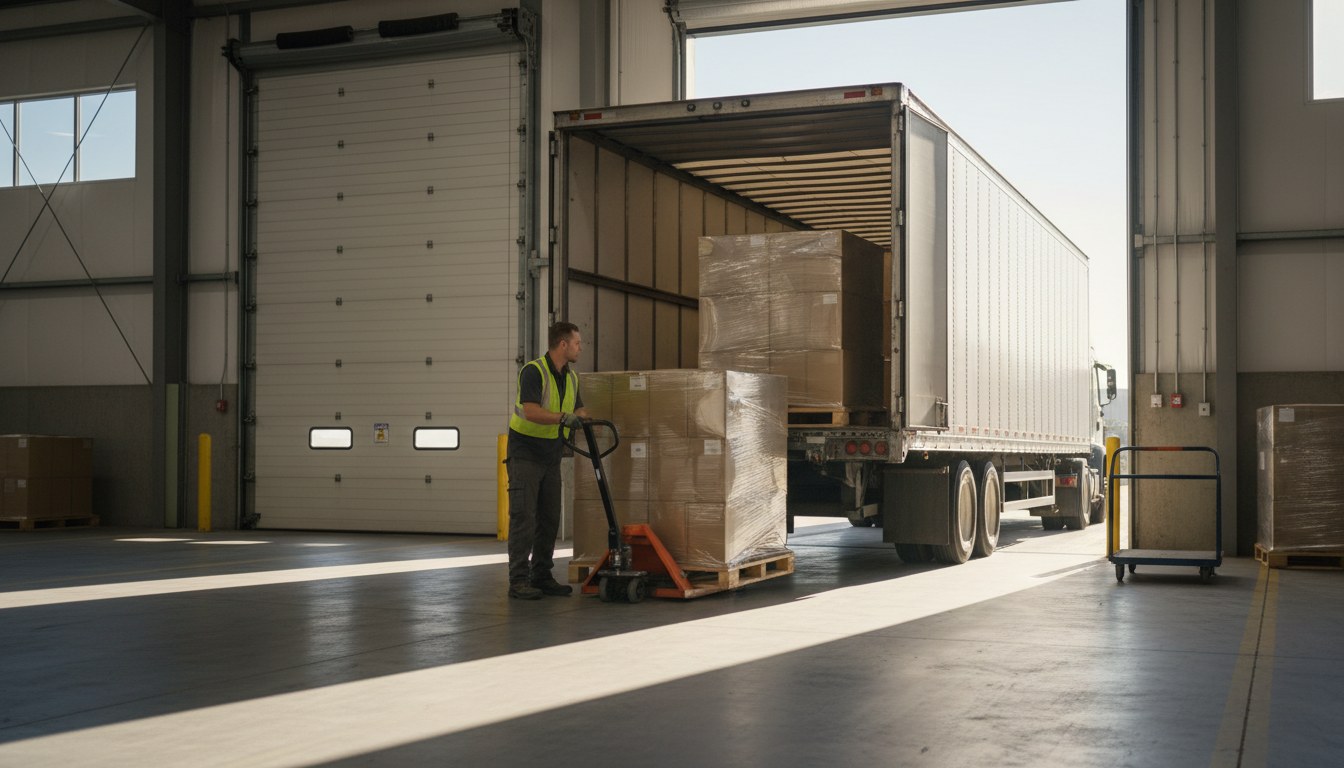 Warehouse operations at the Kentex Cargo Dallas warehouse